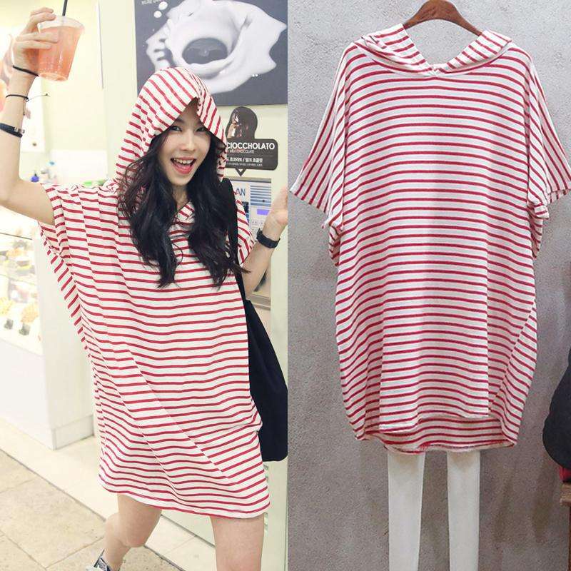 Summer New Korean Style Loose  - Korean Style A Line Shirt Dress review and price