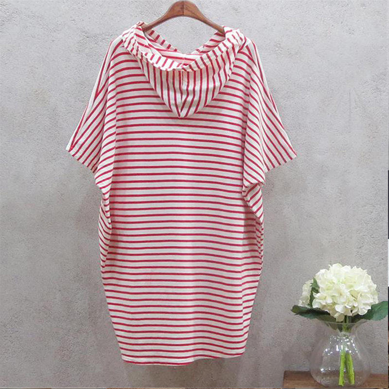 Summer New Korean Style Loose  - Korean Style A Line Shirt Dress review and price