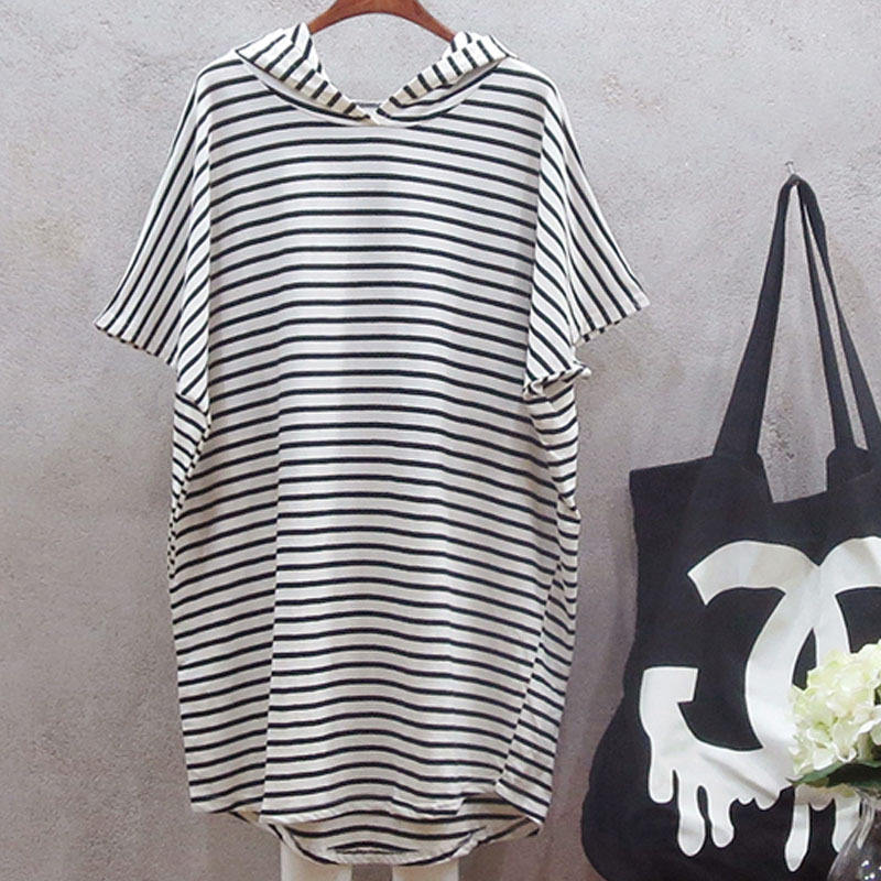 Summer New Korean Style Loose  - Korean Style A Line Shirt Dress review and price