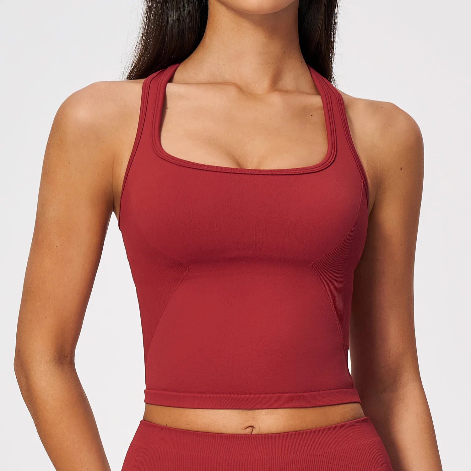 Women Seamless Ribbed Yoga Spo - Seamless Ribbed Workout Tank Top review and price