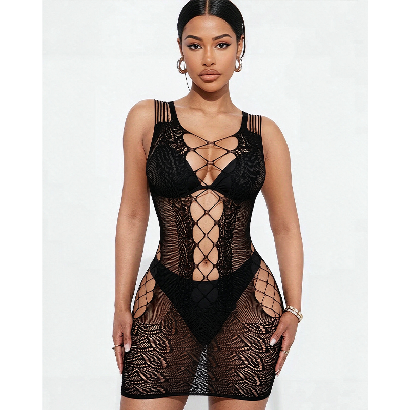 Sexy Lingerie Sleepwear Women  - Sexy Mesh Sheer Bodycon Dress review and price