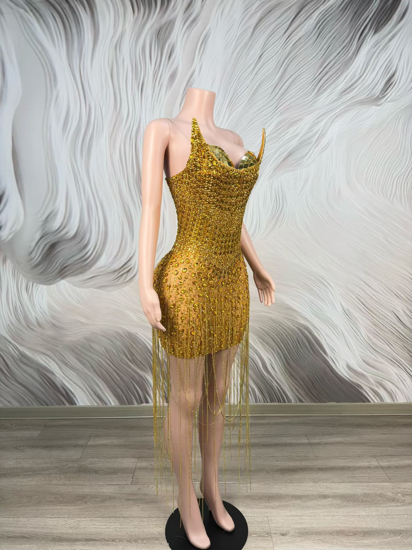Birthday Celebrate Party Gold  - Sparkly Rhinestone Club Party Dress review and price