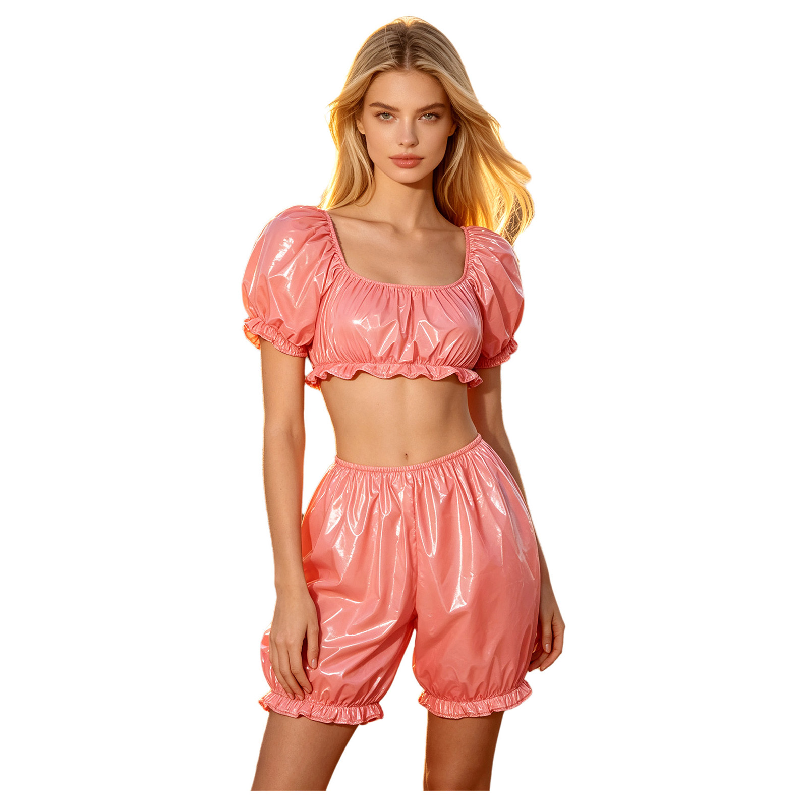 Womens Wet Look PU Leather Clu - Swimwear review and price