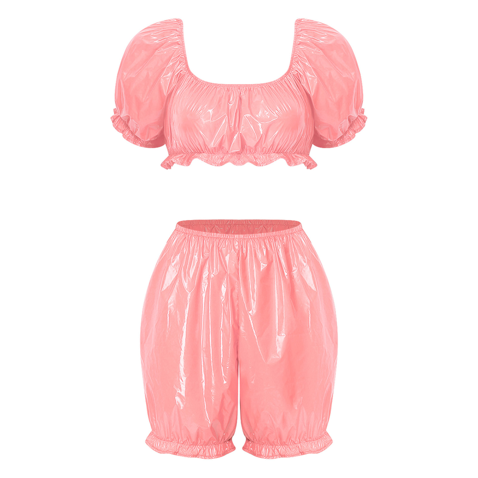 Womens Wet Look PU Leather Clu - Swimwear review and price